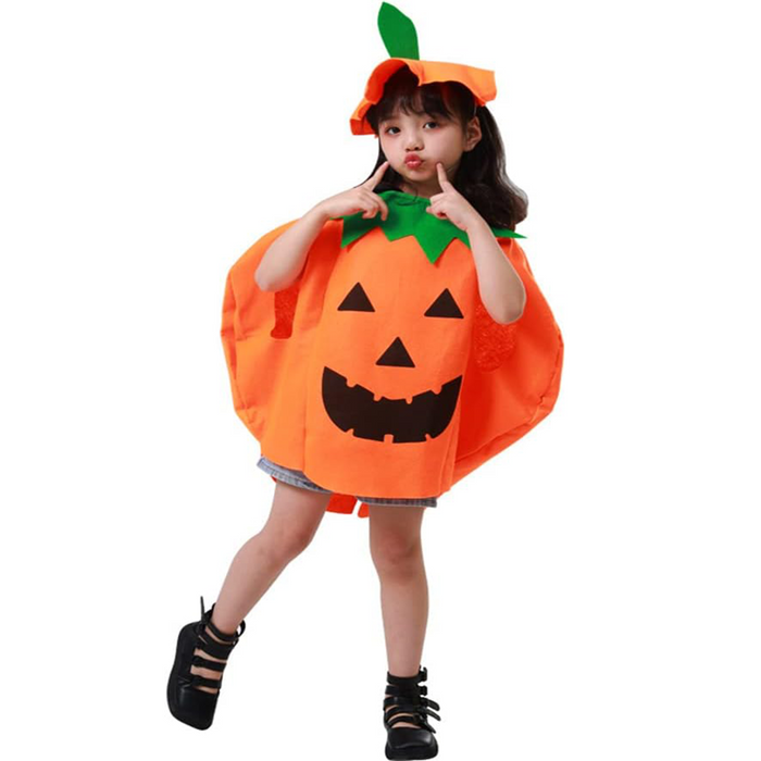 Set Pumpkin Clothes With Hat Halloween H2062, One Size