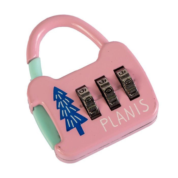 Mini Number Lock for kids, 3 Digit Combination Padlock, M‏107, Multicolor