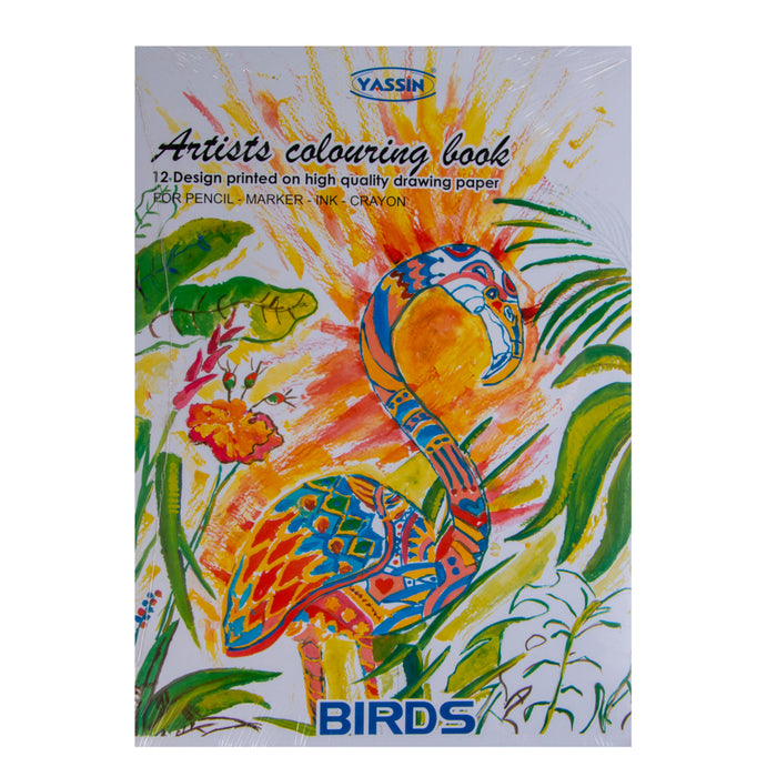 Yassin Mandela Coloring Book, Birds