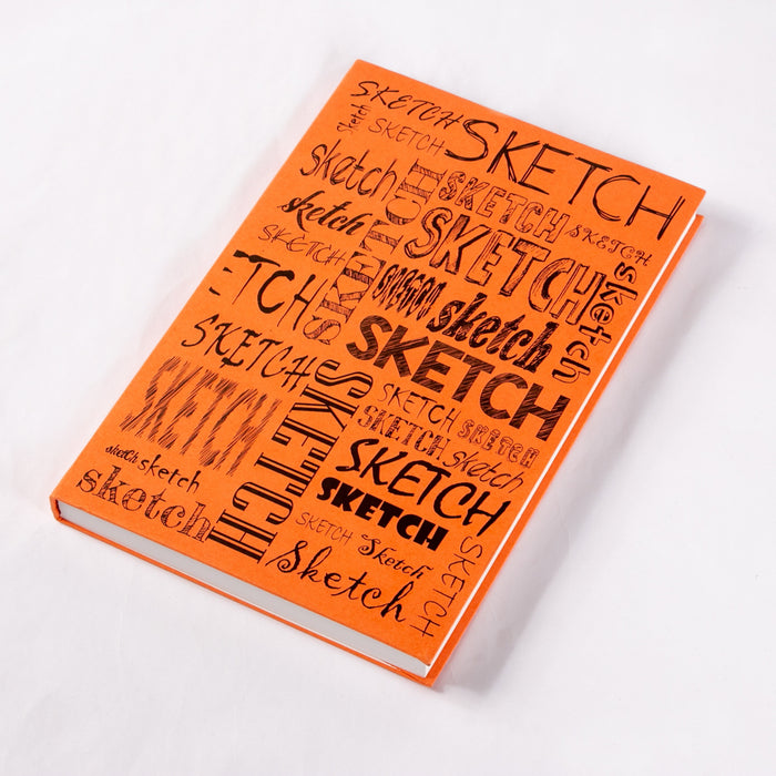 Yassin 1210 Sketch Book 24.5x16 cm,192 Sheets, Orange