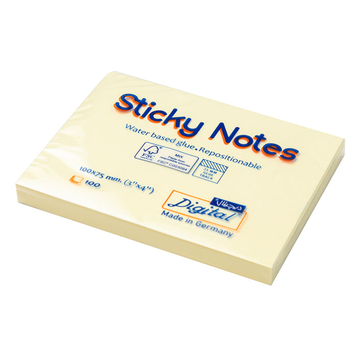 Digital Sticky Notes 5657-01, 100x75 mm, 100 Sheets, Yellow