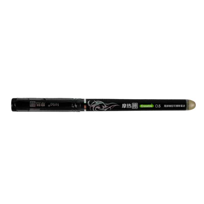 Leto GP2518 Erasable Pen, 0.5 mm., Black Ink
