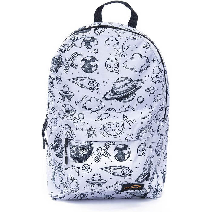 Mintra Backpack, 18L, 2 Pocket with Laptop Pocket, Printed, Size 12 D x 35 W x 42 H cm