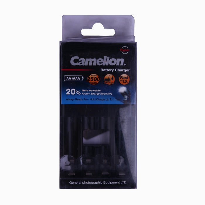Camelion USB Battery Charger, 2500 mAh, Charges 2 or 4 AA or AAA