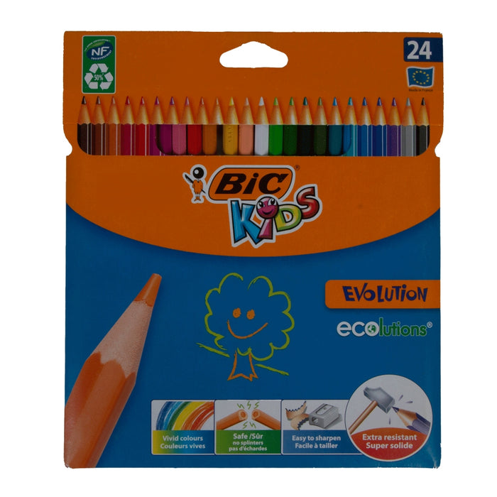 Bic Evolution Color Pencil, 24 Pieces