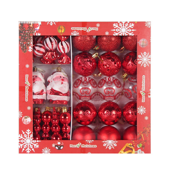 Christmas tree decoration set, Pack of 34 pieces