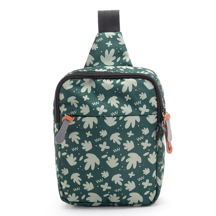 Mintra Crossbody Bag, Size 6 D x 16.5 W x 22.5 H cm, Printed, Leaves