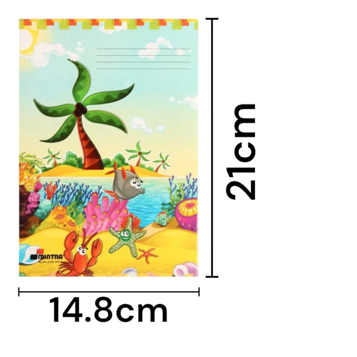 كشكول دبوس, مقاس A5 (14.8 × 21 سم), انجليزي اشكال, متعدد الألوان من منترا