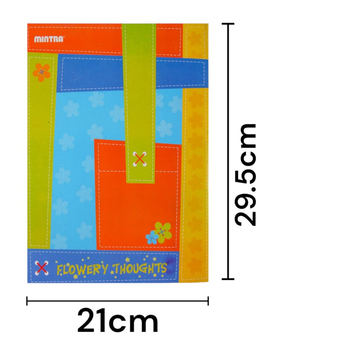 كشكول دبوس انجليزي, مقاس A4 (21 × 29.5سم), متعدد الألوان منترا
