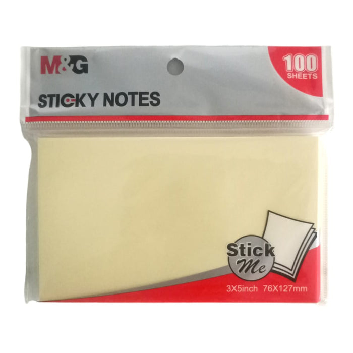 M&G Sticky Notes, 100 Sheets, Yellow