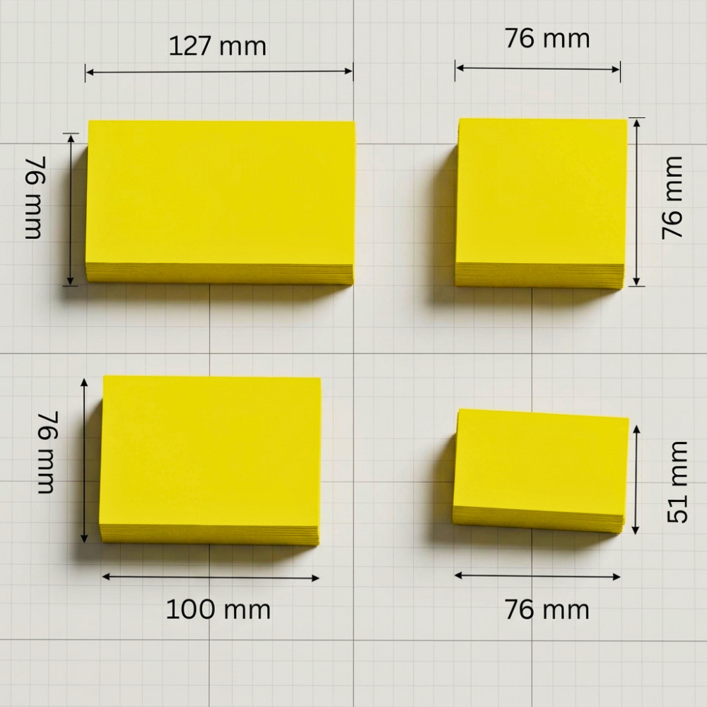 Sticky Notes, 100 Sheets, Yellow