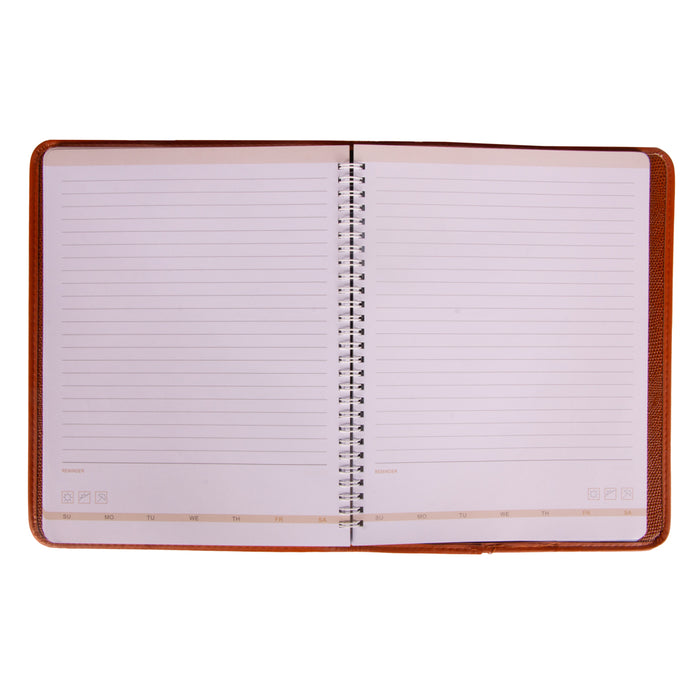 Notebook W44-2019, (19 x 23.5cm). 60 sheets, Brown