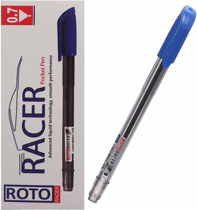 قلم جاف ريسر 0.7 ملم، علبة 12 قلم ، أزرق من روتو