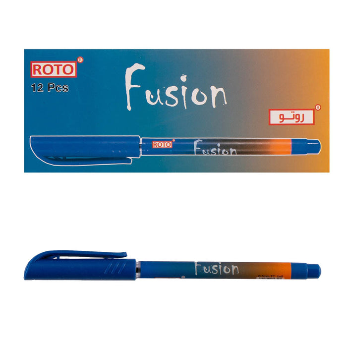 Roto Fusion Pen, 0.7mm, Pack Of 12, Blue