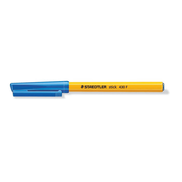 Staedtler Stick 430 F Ballpoint Pen, 0.3 mm, Blue