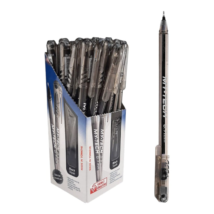 قلم جاف 2240 سن 0.7 مم علبة 12 قلم, حبر أسود من بنسان