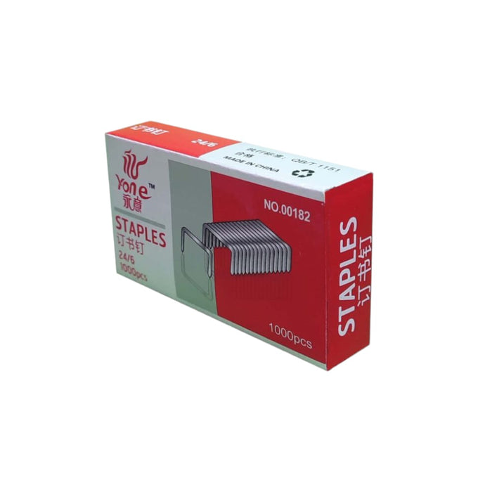 Yone 24/6 Staples 1000 Staples, Silver