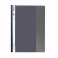 Plastic Report File with Pocket, Navy Blue