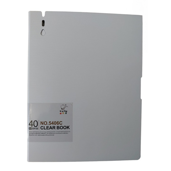 Display Book 5406C, Ribbed, A4, 40 Pockets, White