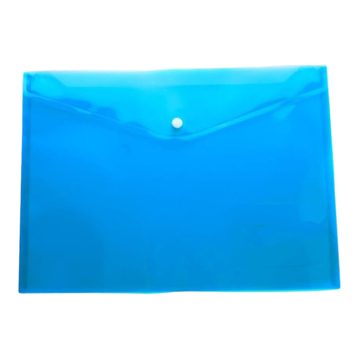 Evergreen Envelope Folder with Button, Size FC, Blue