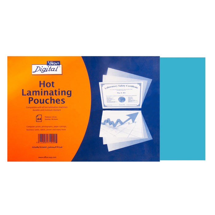 Digital Lamination Pouches, 125 mic., Size A4  (29.5 x 21cm), Pack of 100