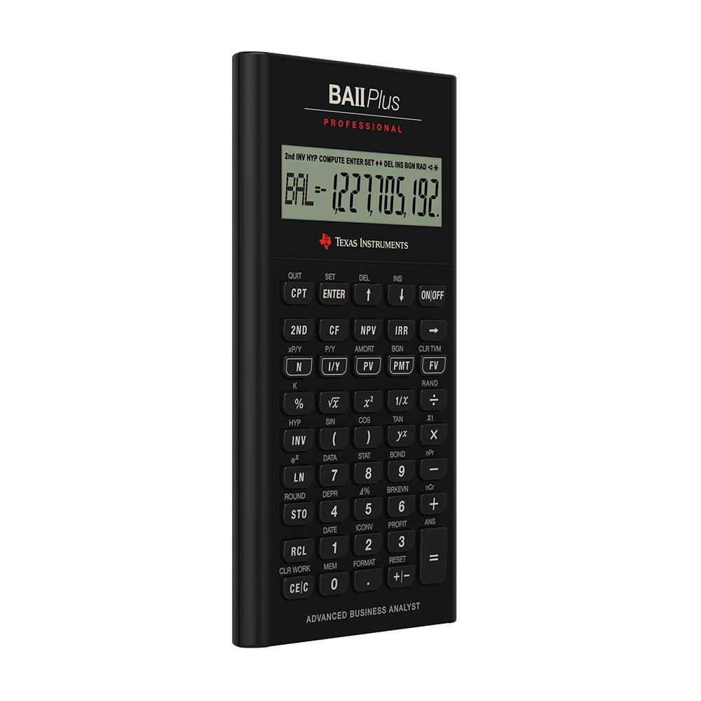 TI BA-II Plus Pro Financial Calculator