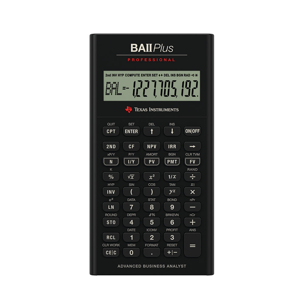 TI BA-II Plus Pro Financial Calculator