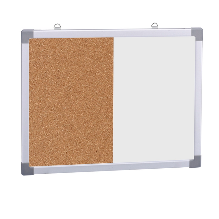 Digital Combo Board, Whiteboard and Cork Board with 2 Hangers