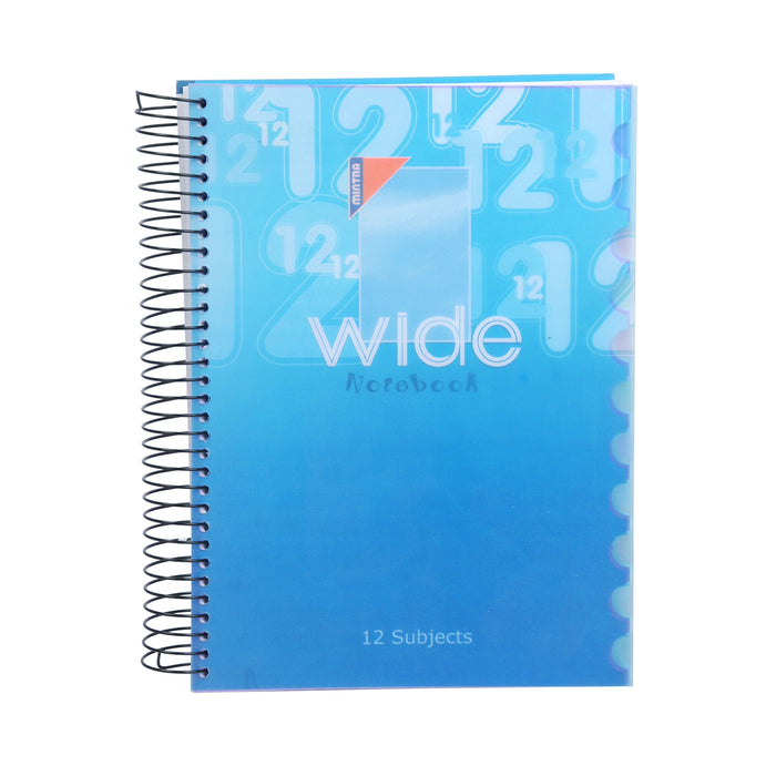 Mintra Wide Notebook, A4 (29.5 x 21cm), Lined Ruling,12 Subjects, 288 Sheets