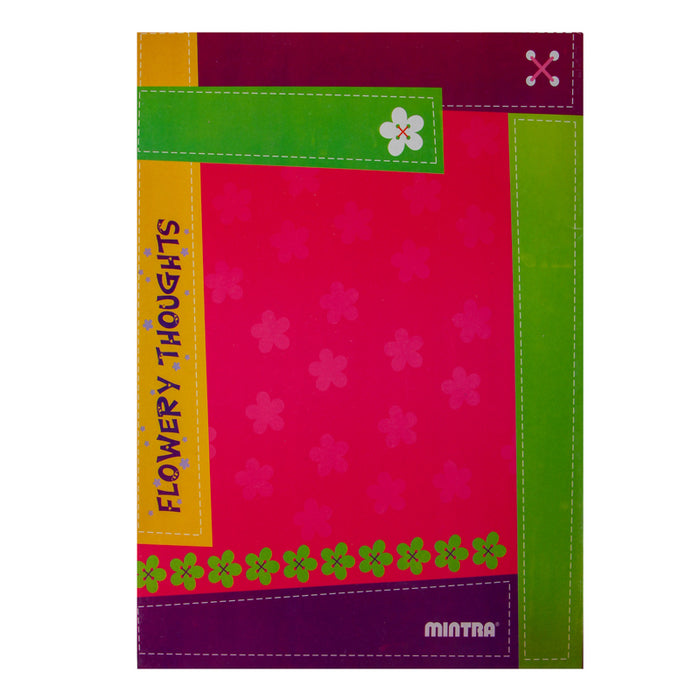Mintra Stapled Notebook, Size A4 (21 × 29.5cm), English Lined, Multicolor