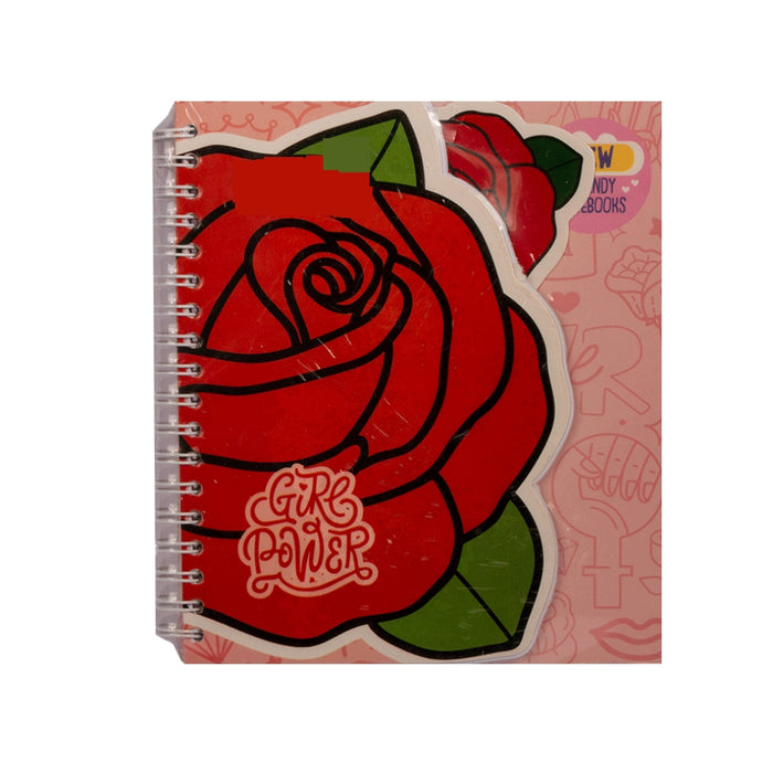 Mofkera Wire Notebook With 2 Coaster, Flower, 16x14cm
