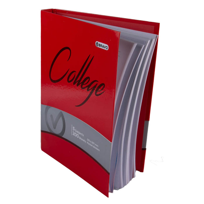 Bravo College Binder Notebook, A4 (29.5 x 21cm), 200 Sheets