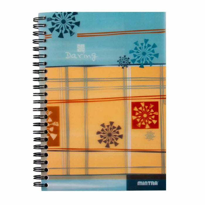 Mintra Double Wire Notebook, 20.2×14cm, 100 Sheets, Daring