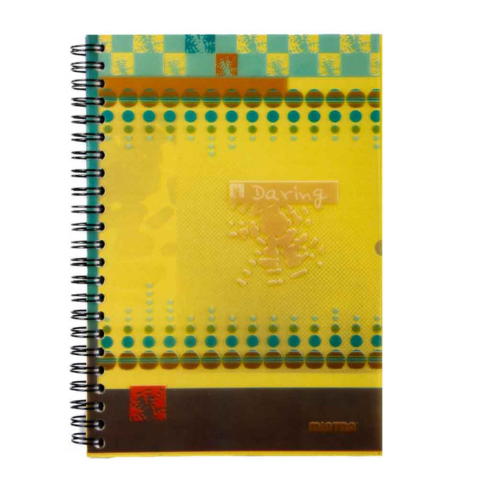 Mintra Double Wire Notebook, 20.2×14cm, 100 Sheets, Daring