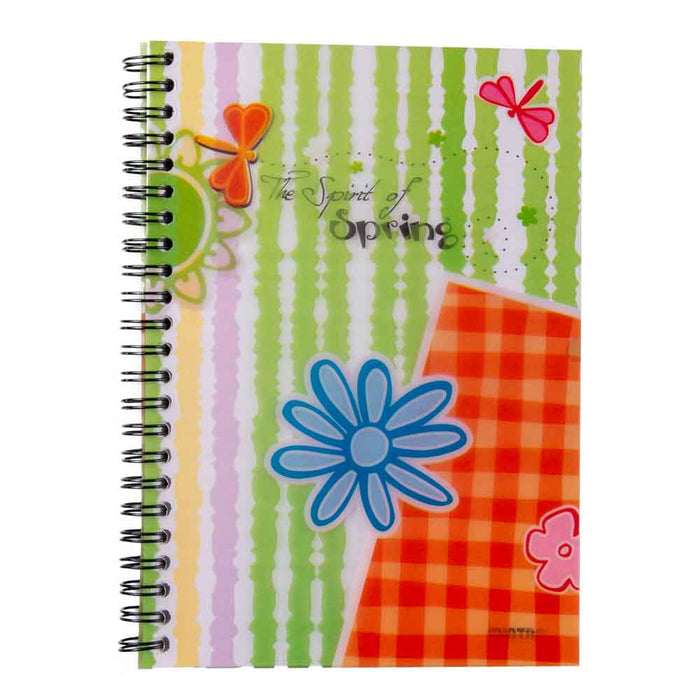 Mintra Double Wire Notebook, 20.2×14cm, 100 Sheets, Spring
