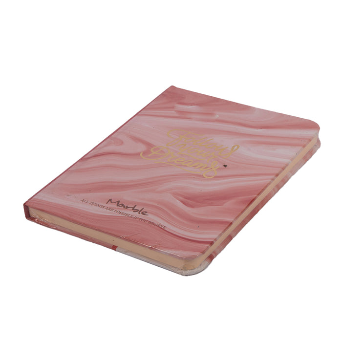 Mofkera Notebook with Elastic Band, Marble, 20x14 cm