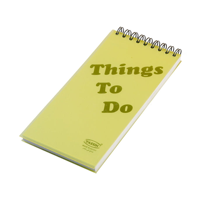 YASSIN 687 Things to Do Notebook, 8x17.5cm