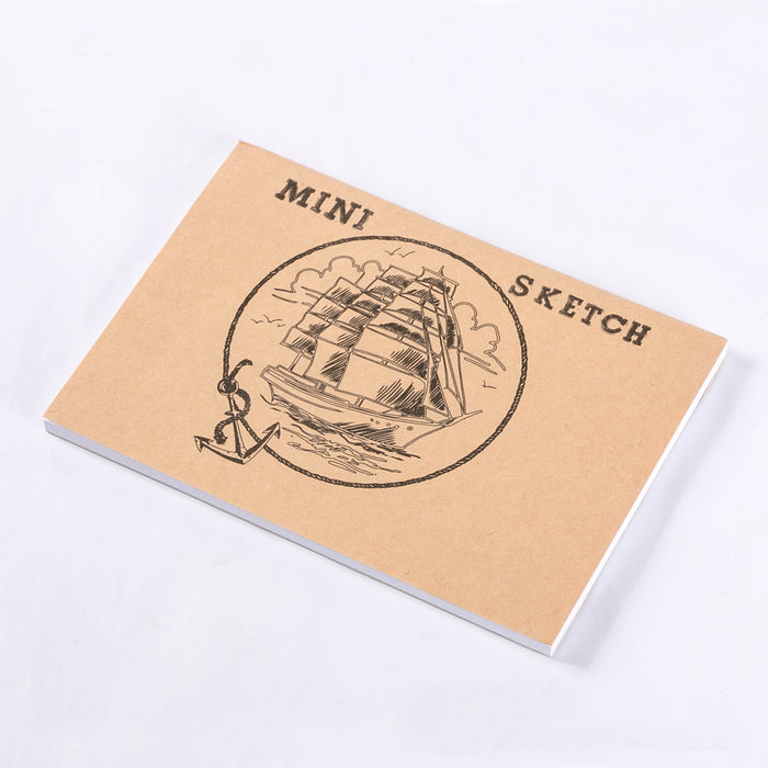مينى اسكتش ورق موديل 1128, مقاس 20×14 سم, 30 ورقة, لون بيج من ياسين