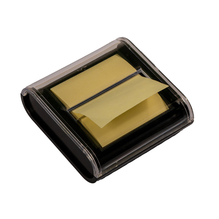 Info Sticky Z-Notes Black Dispenser 5643-01, 7.5x7.5 cm, 50 Sheets, Yellow