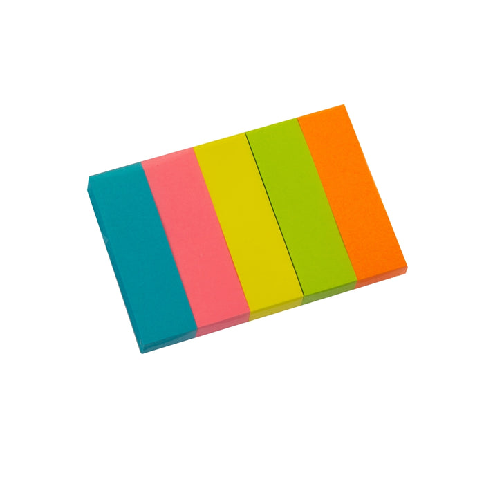 ورق لاصق لتحديد صفحات موديل 5-PK-39-5679 , مقاس 1.5×5 سم , 5 ألوان كل لون 100 ورقة, ألوان متعدده  من أنفو