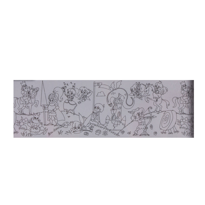 Info Sticky Coloring Roll 8724-08-B, Size 30cm x 4m, Fairyland