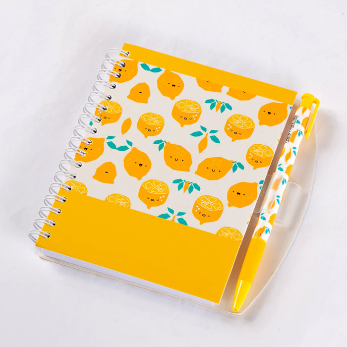 YASSIN Spiral Notebook with Pen, Loly, A6 (10.5 x 14.8cm)