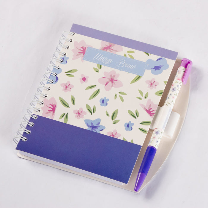 YASSIN 82774C Spiral Notebook with Pen, Loly, A6 (10.5 x 14.8cm), Purple
