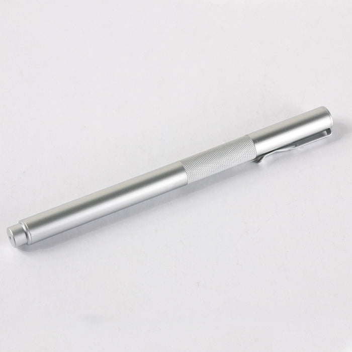 قلم جاف 0.5مم فى علبة معدن, جسم ألومنيوم, حبر أسود من أم أند جى موديل AGPY0501