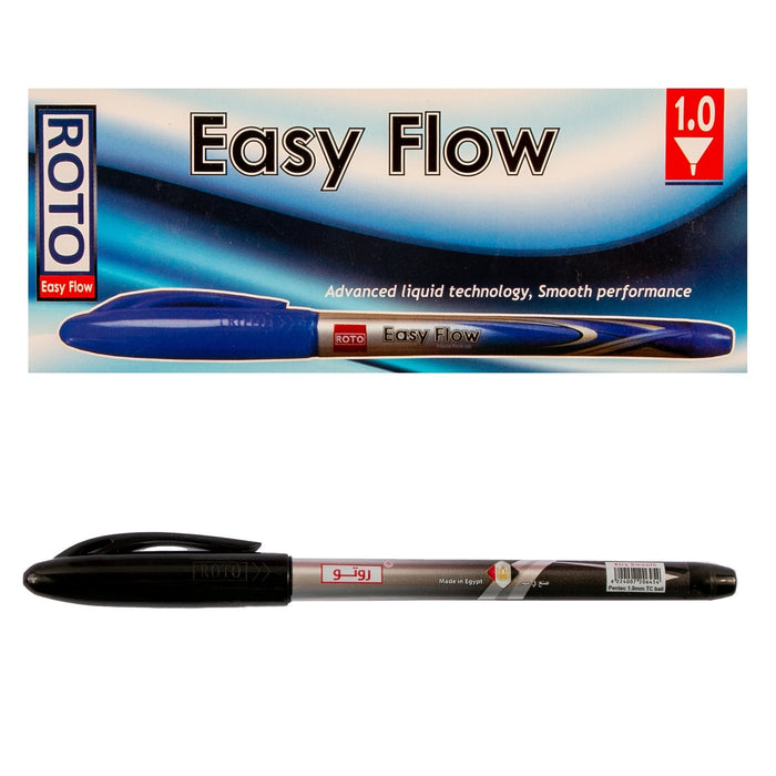 Roto Easy Flow Ballpoint Pen, 1.0 mm, Pack of 12