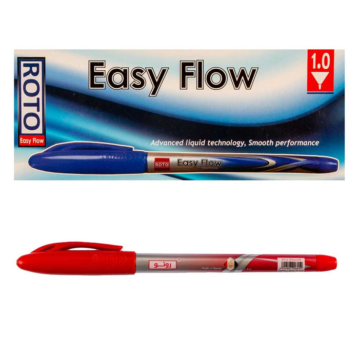 Roto Easy Flow Ballpoint Pen, 1.0 mm, Pack of 12