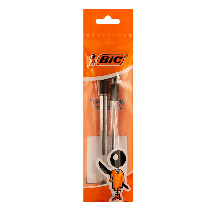 Bic Cristal Grip Ballpoint Pen, Medium, Pack Of 2