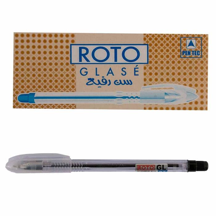 Roto Glase Ballpoint Pen, 0.7mm, Pack Of 12