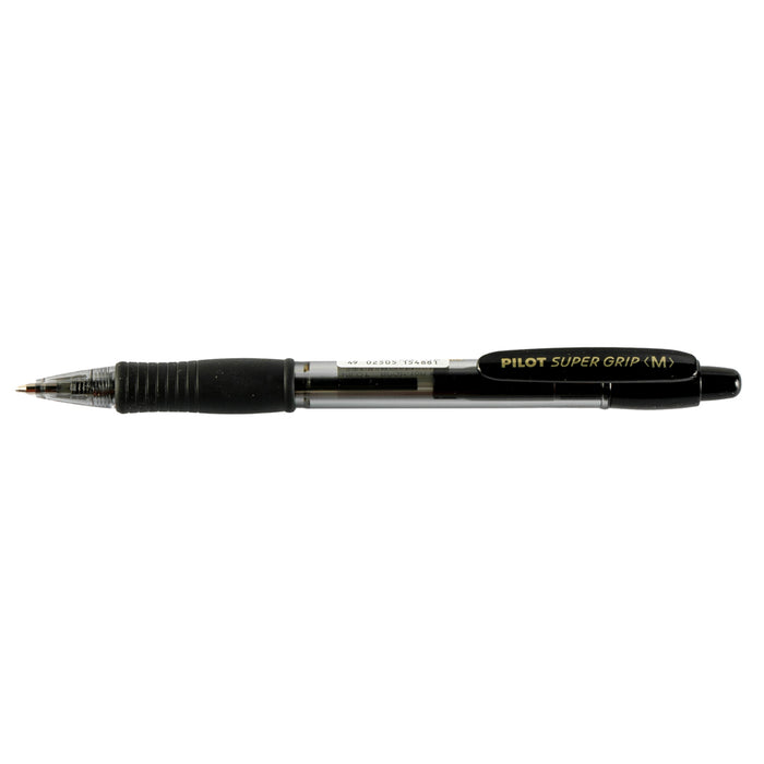 قلم جاف بسوستة, متوسط, موديل (M ) Super Grip من بايلوت 