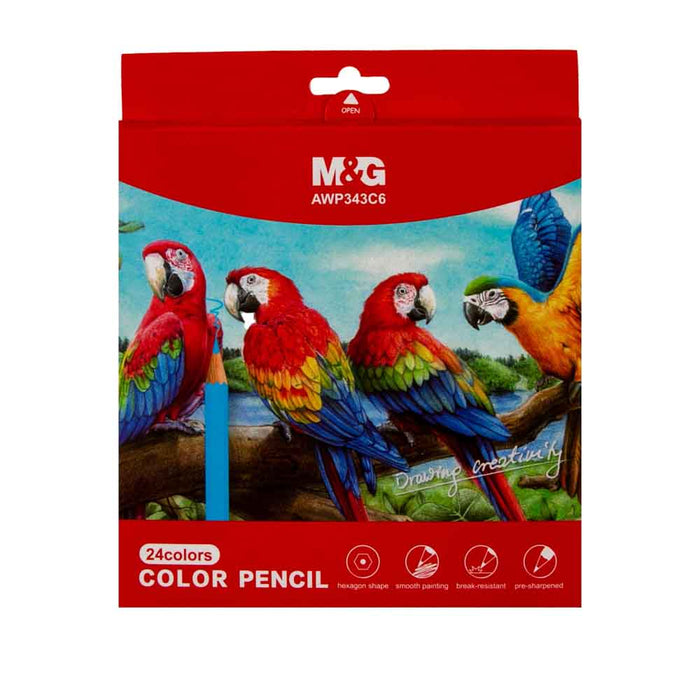 M&G AWP343C6 Pencil Colors, 24 Colors